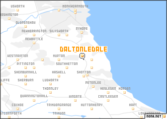 map of Dalton le Dale