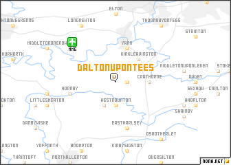 map of Dalton upon Tees