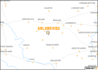 map of Dalubeikou