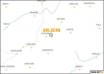 map of Dalucao