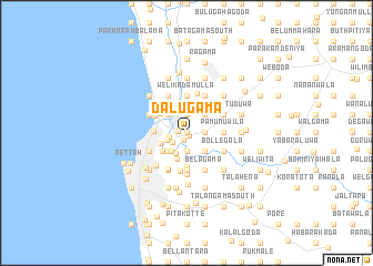 map of Dalugama