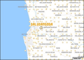 map of Dalugangoda