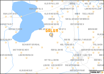 map of Dalum