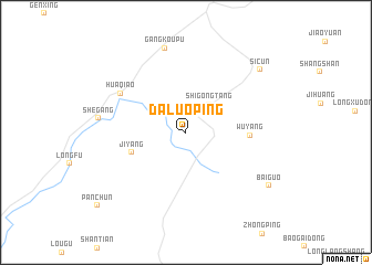 map of Daluoping