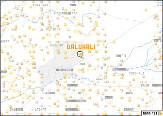 map of Dālūwāli