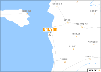 map of Dalyan