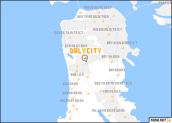 map of Daly City