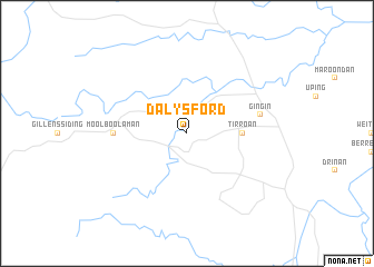 map of Dalysford