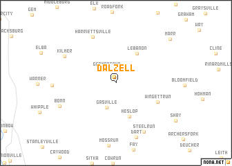 map of Dalzell