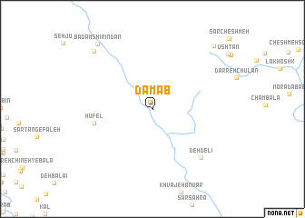 map of Damāb