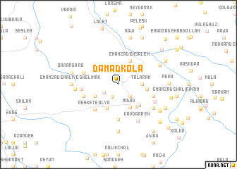 map of Dāmād Kola