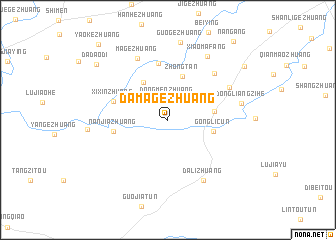 map of Damagezhuang