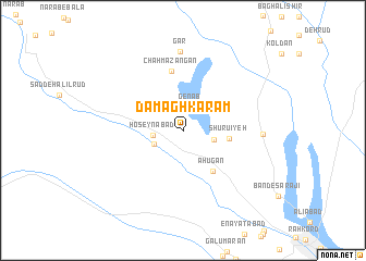 map of Damāgh Karam
