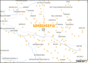 map of Damāgh Sefīd