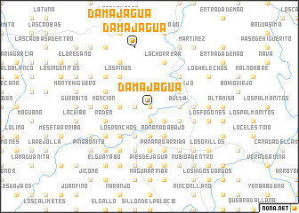 map of Damajagua