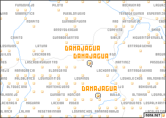 map of Damajagua