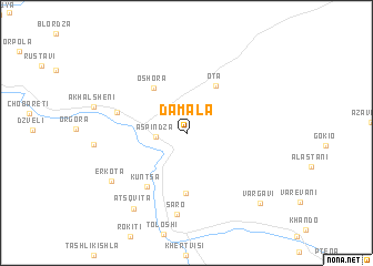 map of Damala