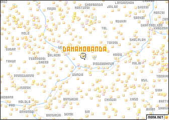 map of Damāmo Bānda