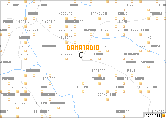 map of Damanadio