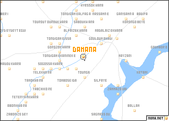 map of Damana