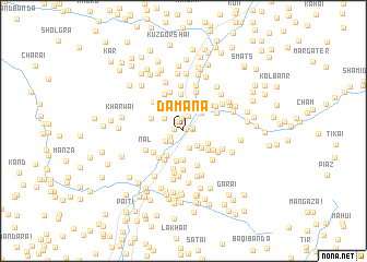 map of Dāmāna