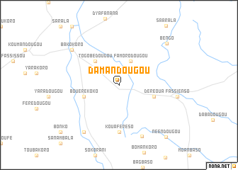 map of Damandougou