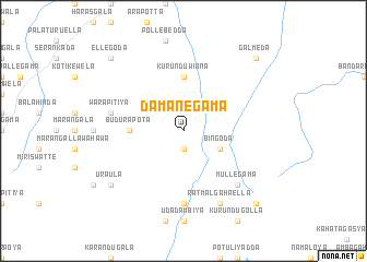 map of Damanegama