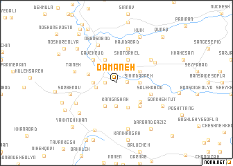 map of Dāmāneh