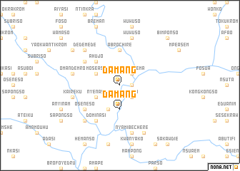 map of Damang