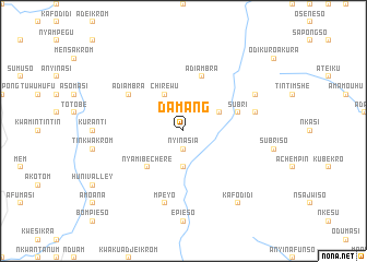 map of Damang