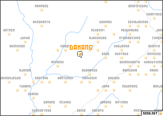 map of Damang