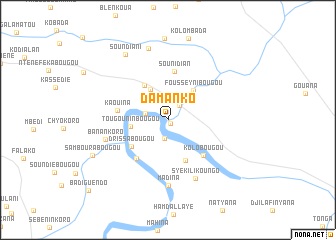 map of Damanko