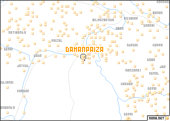 map of Damānpaiza