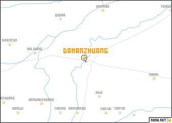 map of Damanzhuang