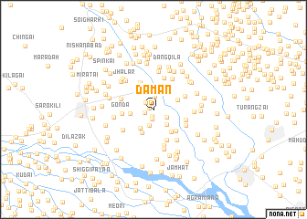 map of Dāmān