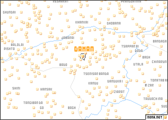 map of Damān