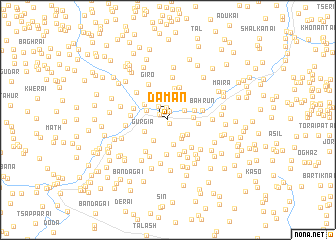 map of Damān