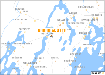 map of Damariscotta