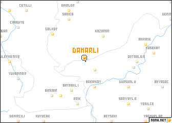 map of Damarlı