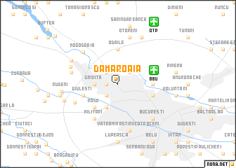 map of Dămăroaia