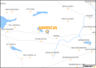 map of Damascus