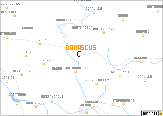 map of Damascus