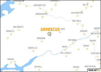 map of Damascus