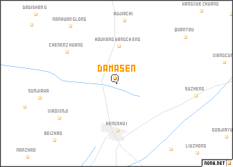 map of Damasen