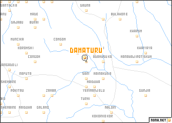 map of Damaturu