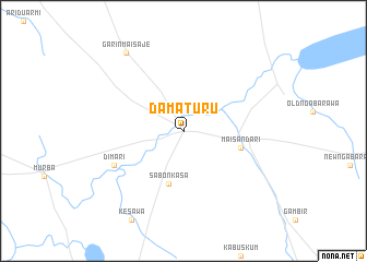 map of Damaturu