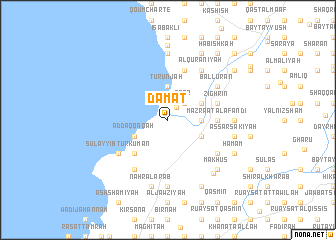 map of Dāmāt