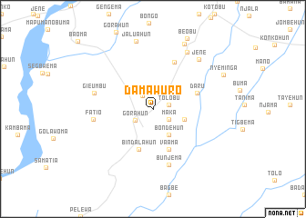 map of Damawuro