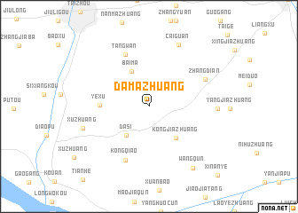 map of Damazhuang