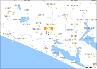 map of Dama